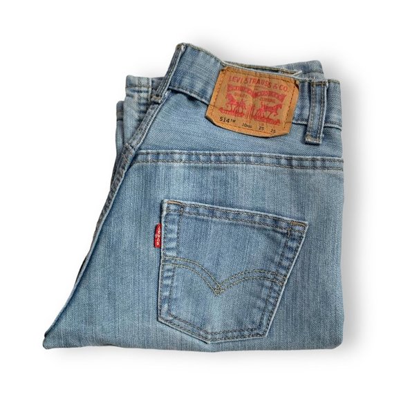 Boy's Levi's Jeans 514 Straight Size 10 Reg Faded Blue Denim 10 REG - Picture 4 of 11